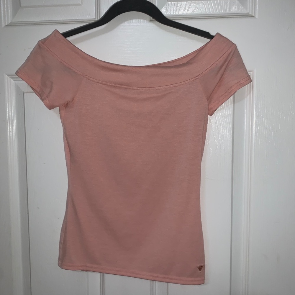 Pink off the shoulder top